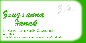 zsuzsanna hanak business card